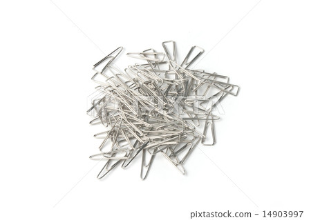 Paper clips isolated on white 14903997