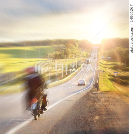 Autumn highway travel cars blur Autumn highway travel cars blur 14905267