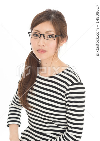 小姐佩帶的鏡片畫象 14908617