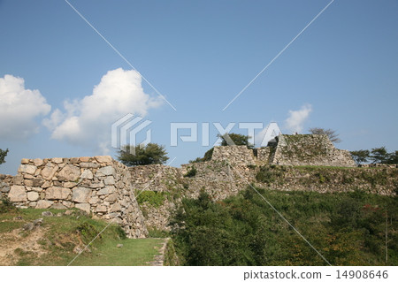 Takeda castle ruined landscape Takeda castle ruined landscape 14908646