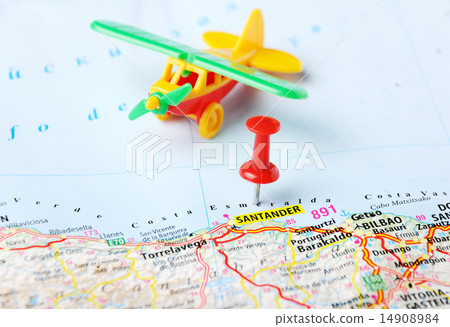 Santander  ,Spain map airport 14908984