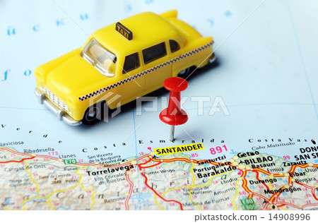 Santander  ,Spain map taxi 14908996