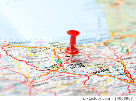 Vitoria Gasteiz ,Spain map 14908997