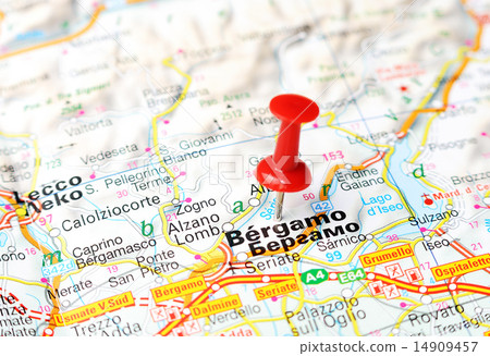 Bergamo  Italy map 14909457