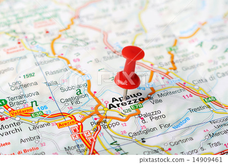 Arezzo  Italy map 14909461