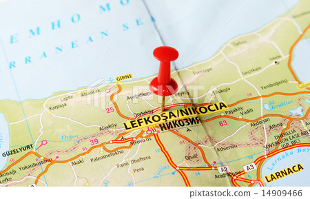 Nicosia Cyprus  map 14909466