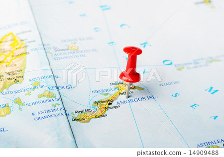 Amorgos island  Greece  map 14909488
