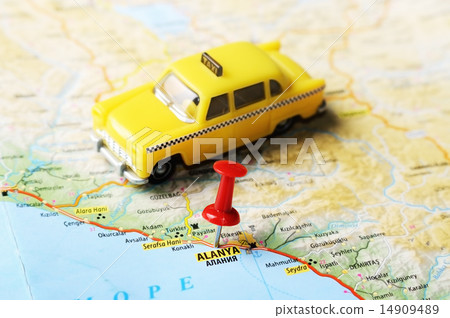 Alanya ,Turkey  map taxi 14909489