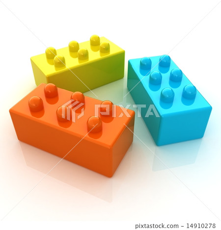 Building blocks on white Building blocks on white 14910278