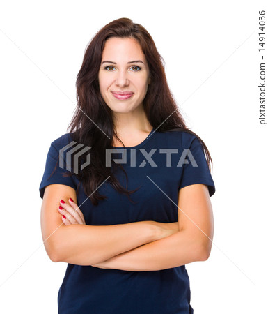 Woman with arm folded Woman with arm folded 14914036