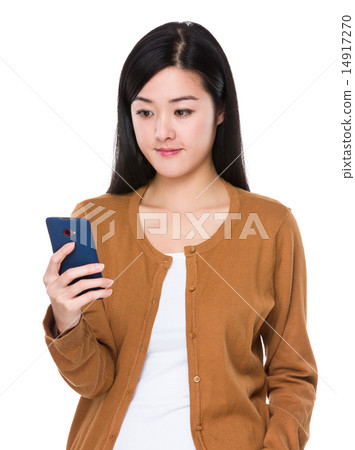 Woman look at cellphone 14917270