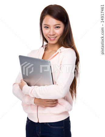 Woman hold with laptop Woman hold with laptop 14917461
