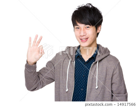 Man with ok sign 14917566