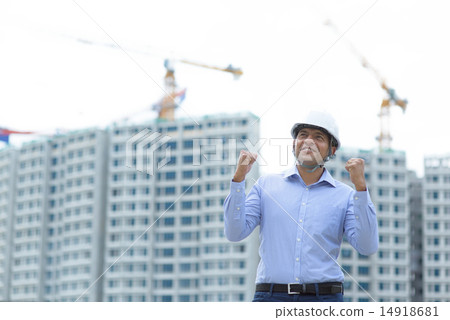 Indian contraction engineer celebrate success Indian contraction engineer celebrate success 14918681