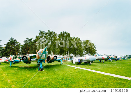 Russian Soviet planes stands in Aviation Museum 14919336