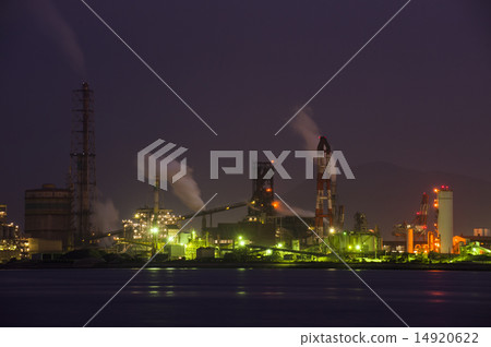 Factory night view Factory night view 14920622