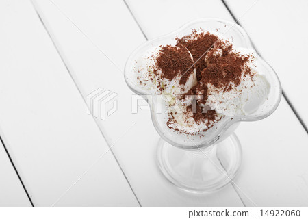 ice cream with chocolate shaving ice cream with chocolate shaving 14922060