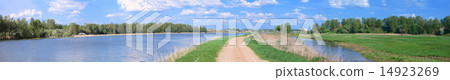 road on a river coast panoramic road on a river coast panoramic 14923269