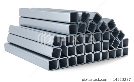 Metal profile isolated on white background Metal profile isolated on white background 14923287