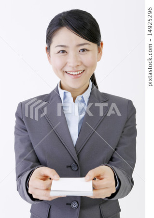 交換名片的女性 交換名片的女性 14925296