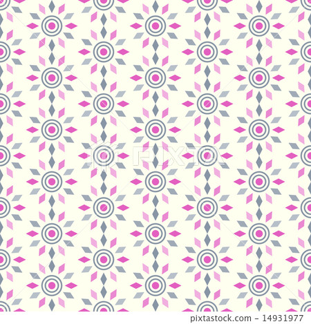 Purple Abstract Circle and Rhomboid Pattern 14931977