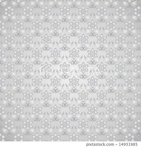 Silver Damask Flower Pattern on Pastel Background Silver Damask Flower Pattern on Pastel Background 14931985