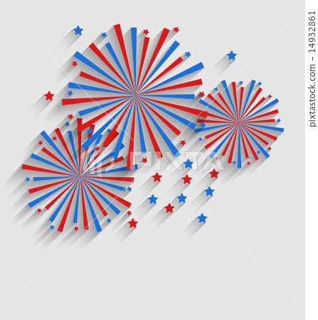 Firework Colorized in Flag US Celebration Events 14932861