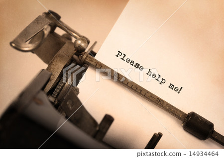 Vintage inscription made by old typewriter Vintage inscription made by old typewriter 14934464