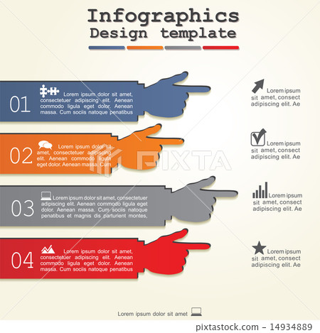 Infographic report template with hands. Vector Infographic report template with hands. Vector 14934889