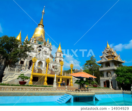 Thai-style temple in Saigon, Vietnam Thai-style temple in Saigon, Vietnam 14934929