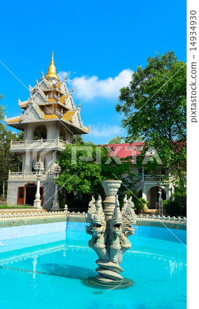 Thai-style temple in Saigon, Vietnam Thai-style temple in Saigon, Vietnam 14934930