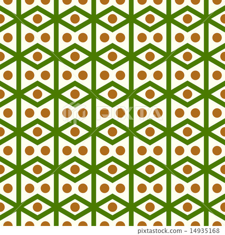 Green Rhomboid and Circle Pattern on Pastel Color Green Rhomboid and Circle Pattern on Pastel Color 14935168