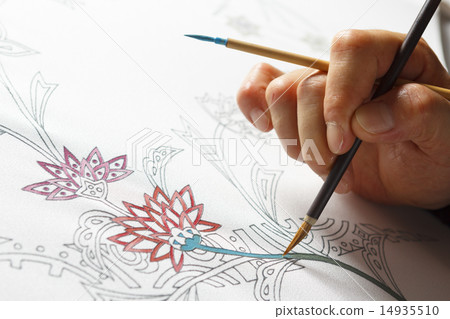 Yuzen hand-painted 14935510