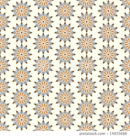 Brown Abstract Blossom and Arrow Shape Seamless Brown Abstract Blossom and Arrow Shape Seamless 14935686