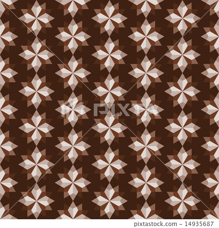 Brown Abstract Rhomboid or Diamond Seamless 14935687