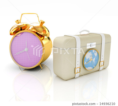 Suitcases for travel and clock Suitcases for travel and clock 14936210