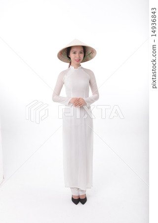 A young woman wearing Ao-zai A young woman wearing Ao-zai 14936843