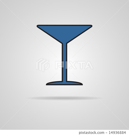 Martini glass icon. Vector illustration 14936884