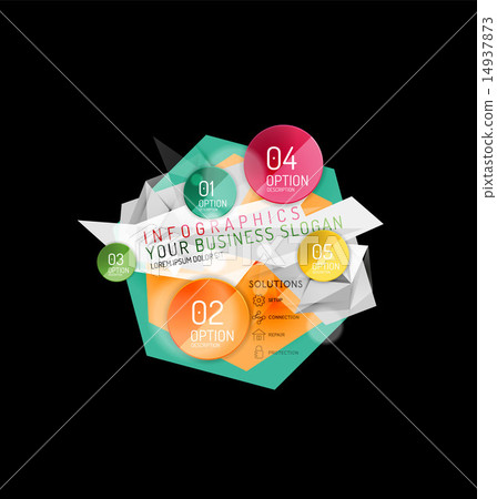 Business abstract triangular infographics layout Business abstract triangular infographics layout 14937873