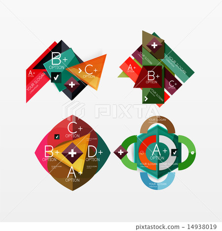 Paper graphics infographic web layouts 14938019