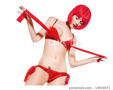 sexy seductress woman undressing - Stock Photo [14938471] - PIXTA