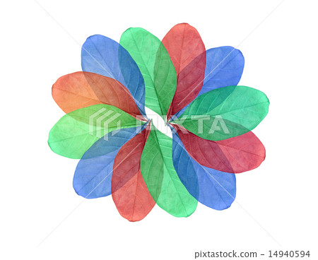 Abstract colorful Leaf isolated on white Abstract colorful Leaf isolated on white 14940594