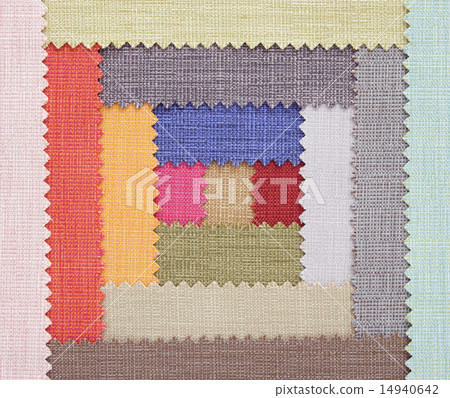 Multi color fabric texture samples 14940642