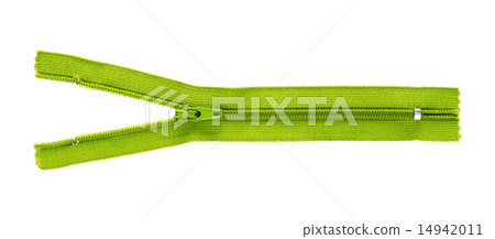 yellow zipper isolated on white 14942011