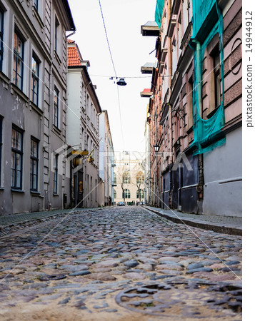 Riga, Latvia old city at town hall. 14944912