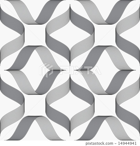 Ribbons forming rhombus pattern 14944941