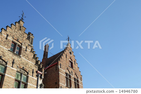 Medieval houses in Bruges town, West Flanders Medieval houses in Bruges town, West Flanders 14946780