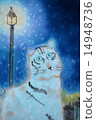 Cats and street lamps 14948736
