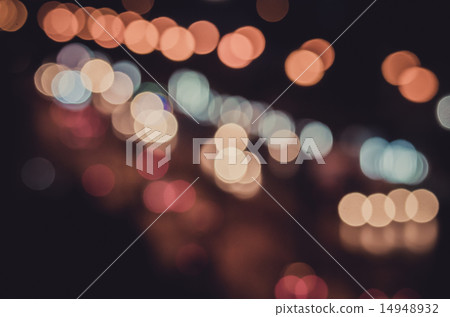Photo of bokeh lights on black background Photo of bokeh lights on black background 14948932