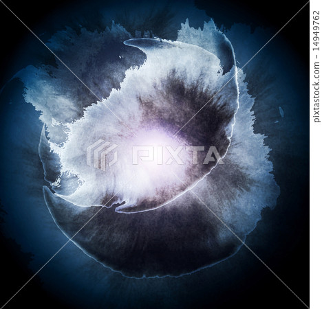 Dark watercolor abstract cosmos background 14949762